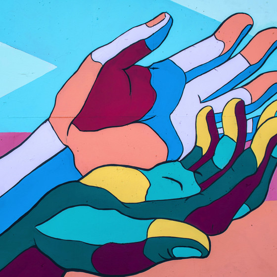 Teckning gjord av tidigare deltagare på Agera-kursen. I bilden syns ord som t,ex, normer, lagar, jämlikhetsdata, struktur, kultur.