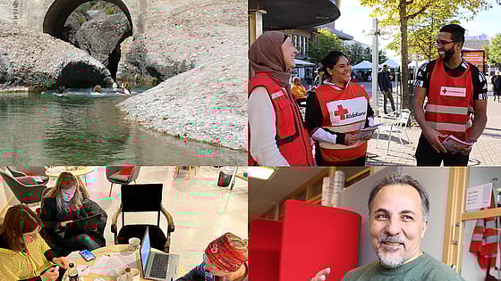 Deltagare på de olika distanskurserna på Röda Korsets folkhögskola