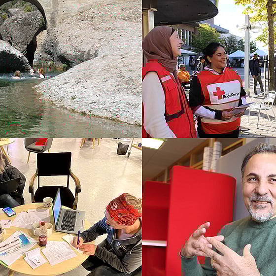 Deltagare på de olika distanskurserna på Röda Korsets folkhögskola